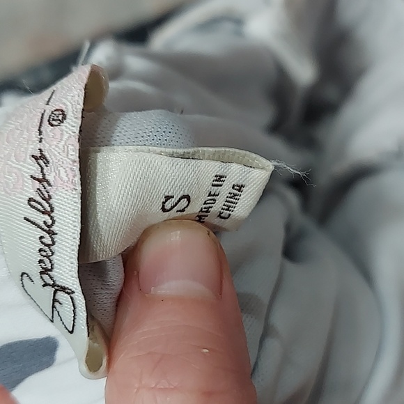 Speechless black and white floral print sundress tie back sweetheart neck Size S - Picture 10 of 10